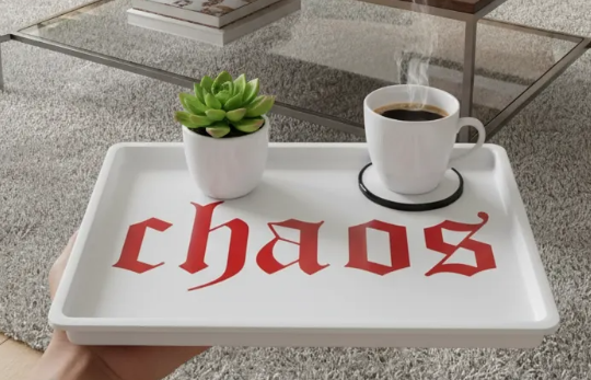 Bandeja Chaos Fire White